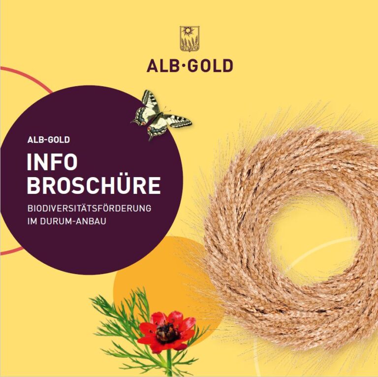 Cover einer Info-Broschüre zur Biodiversitätsförderung im Durum-Anbau