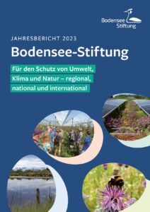 Cover des Jahresberichts der Bodensee-Stiftung für das Jahr 2023