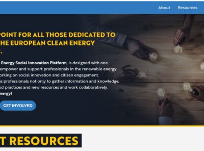 {:de}Im Rahmen von SocialRES ist die Online-Plattform European Energy Social Innovation Platform (EESIP) jetzt online{:}{:en}SocialRES: European Energy Social Innovation Platform (EESIP) is now online!{:}